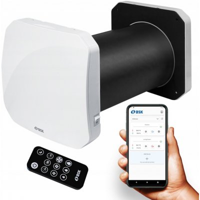 BSK Zephyr 160 s čidlem vlhkosti, dálkovým ovládáním, výkon 60 m³/h a WiFi – Zboží Mobilmania