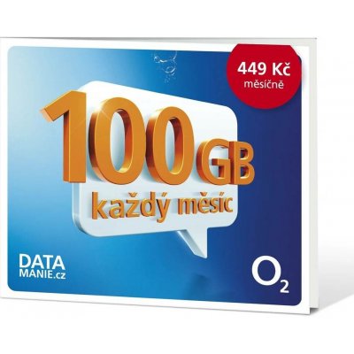 O2 SIM karta 100GB Datamanie – Zboží Mobilmania