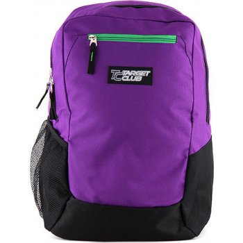 Target batoh fialovo-černý zip zelená