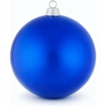 DECOLED Velká vánoční koule 20 cm, modrá lesklá, UV, plastová, venkovní – Zboží Dáma
