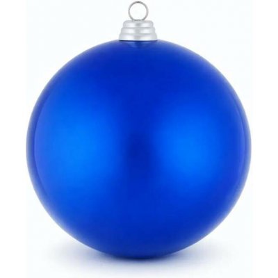 DECOLED Velká vánoční koule 20 cm, modrá lesklá, UV, plastová, venkovní – Zboží Dáma
