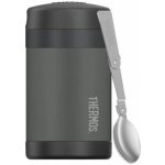 Thermos na jídlo se skládací lžící 470 ml černá – Sleviste.cz