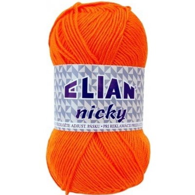 VSV Pletací příze Elian Nicky 5074 - oranžová – Zboží Mobilmania