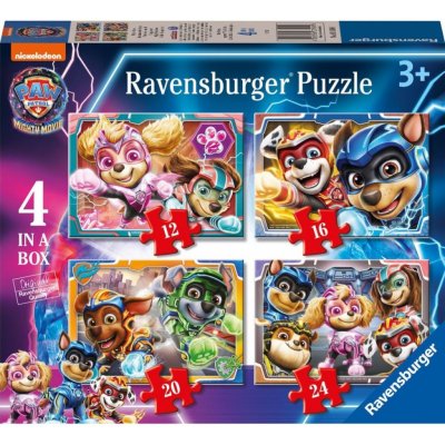 RAVENSBURGER Tlapková patrola ve velkofilmu 4v1 12 16 20 24 dílků