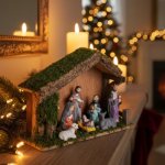 Haushalt international Dřevěný Betlém s 8 figurkami – Sleviste.cz