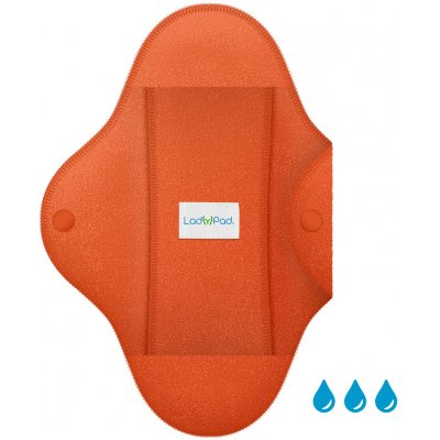 LadyPad látková vložka s vkládací vložkou Oranžová velikost S Standardní obal 1 ks