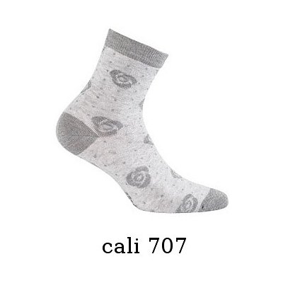 Gatta dámské vzorované ponožky Cottoline G 84.01N žlutá