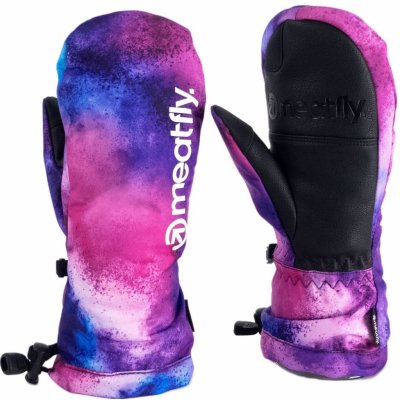 Meatfly dětské rukavice Slayer Purple Aquarel Fialová – Zboží Mobilmania