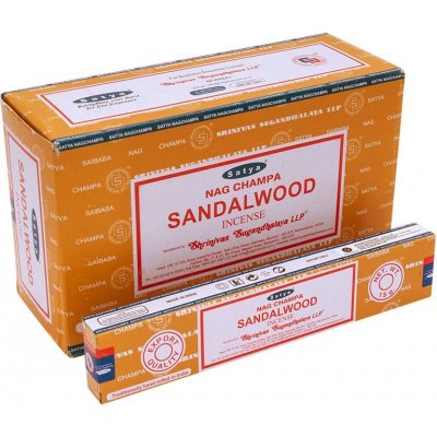 Satya Nag Champa Sandalwood indické vonné tyčinky 12 x 15 ks – Hledejceny.cz