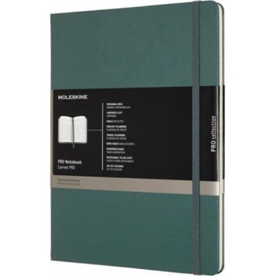 Moleskine Zápisník Professional měkké desky tm. zelený B5 – Zboží Dáma