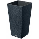 Prosperplast Květináč FURU SQUARE 24 cm antracit – Zbozi.Blesk.cz