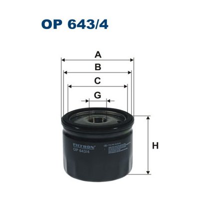 OP 643/4 FILTRON Olejový filtr | Zboží Auto