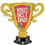 GRABO fóliový balónek Pohár Nej Táta na světě 33" 84cm nafukovací – Zboží Dáma