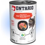 Ontario Cat Beef and Salmon 400 g – Zboží Mobilmania