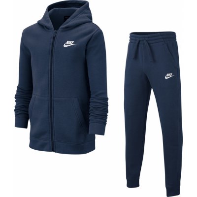 Nike Boys NSW Track Suit BF Core midnight navy/midnight navy/white – Zboží Mobilmania