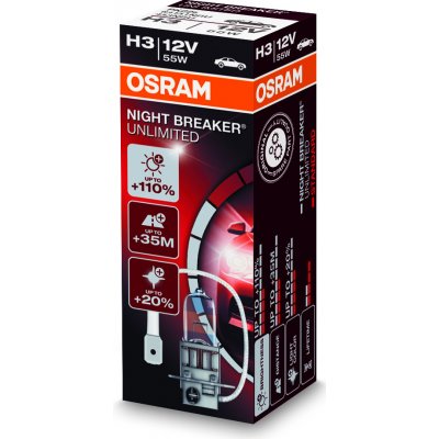 Osram Night Breaker Unlimited 64151NBU H3 PK22s 12V 55W – Zboží Mobilmania