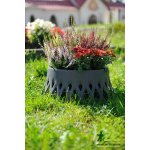 Plastia Samozavlažovací žardina Roseta 30 cm antracit – Zboží Dáma