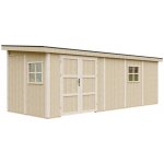 Timbela Zahradní domek - přístavba M941B z LP SmartSide, 236 x 604 cm přírodní – Zbozi.Blesk.cz