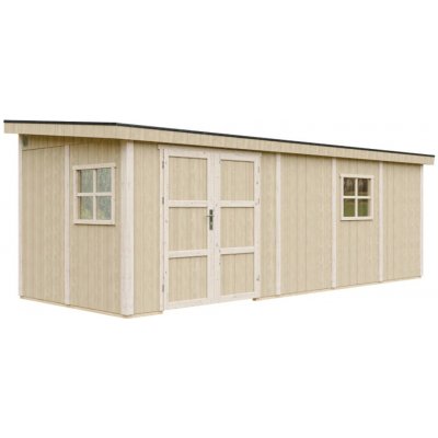 Timbela Zahradní domek - přístavba M941B z LP SmartSide, 236 x 604 cm přírodní – Zbozi.Blesk.cz