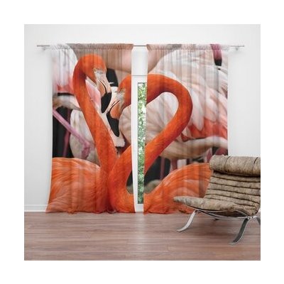 Sablio Závěs Plameňáci 2: 2ks 140x250cm – Hledejceny.cz