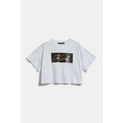 KARL LAGERFELD REVERSIBLE SEQUINS T-SHIRT WHITE