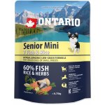Ontario Senior Mini Fish & Rice 0,75 kg – Hledejceny.cz