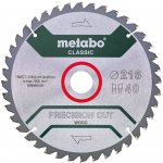 Metabo pilový kotouč precision cut wood - classic 216x30mm 40Z 5° negativ 628060000 – Hledejceny.cz