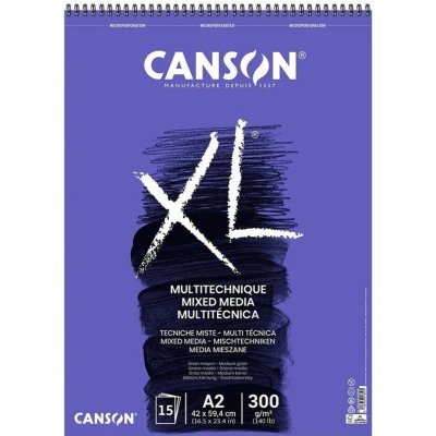 Canson XL Mix Media skicák A2 300g 15 listů – Sleviste.cz