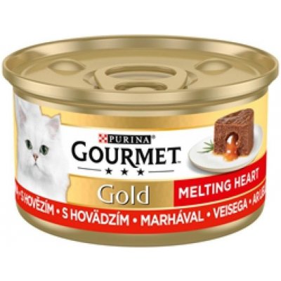 Gourmet Gold Melting heart s hovězím 85 g – Zboží Mobilmania