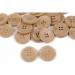 Knoflík imitace dřeva 25mm béžový – Sleviste.cz