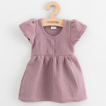 Kojenecké mušelínové šaty New Baby pink – Zboží Dáma Kojenecké mušelínové šaty New Baby pink – Zboží Dáma