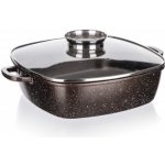 BANQUET Pekáč s nepřilnavým povrchem PREMIUM Dark Brown 28x28x8 cm s poklicí s aroma knobem – Zbozi.Blesk.cz