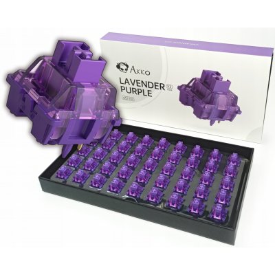 Akko Lavender Purple V3 Lubed Switches 45 ks – Zboží Živě