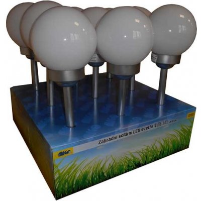 MAGG Zahradní solární LED světlo WHITE BALL – Zboží Mobilmania