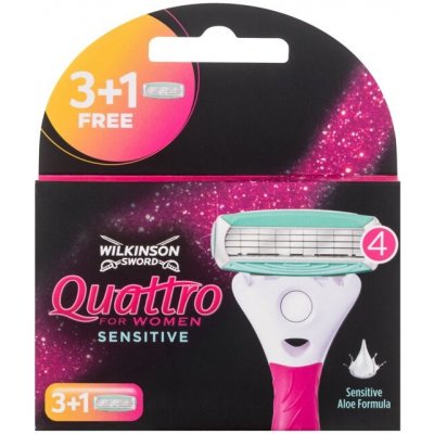 Wilkinson Sword Quattro for Women Sensitive 6 ks – Hledejceny.cz