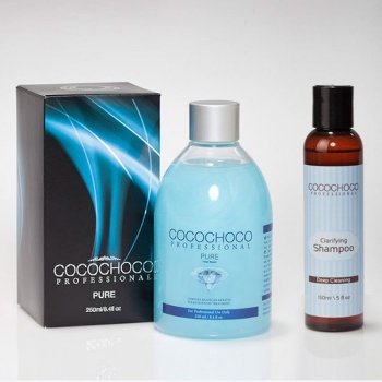 Cocochoco Pure Brazilský keratin 250 ml + čistící šampon 150 ml dárková sada