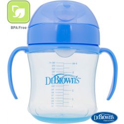 Dr.Browns hrnek s měkkým náustkem modrý TC61004 180 ml