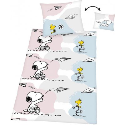 Lidl fleece povlečení Snoopy 140x200 70x90 od 249 Kč - Heureka.cz