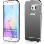 Pouzdro QULT Case Samsung G920 S6 Edge - LUXURY+GLASS MIRROR - šedé – Hledejceny.cz