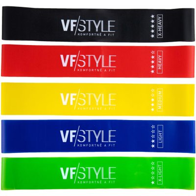 VFstyle Sada posilovacích gum resistance