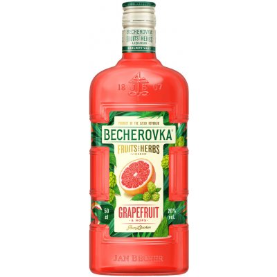 Becherovka Grapefruit & Hops 20% 1 l (holá láhev) – Hledejceny.cz