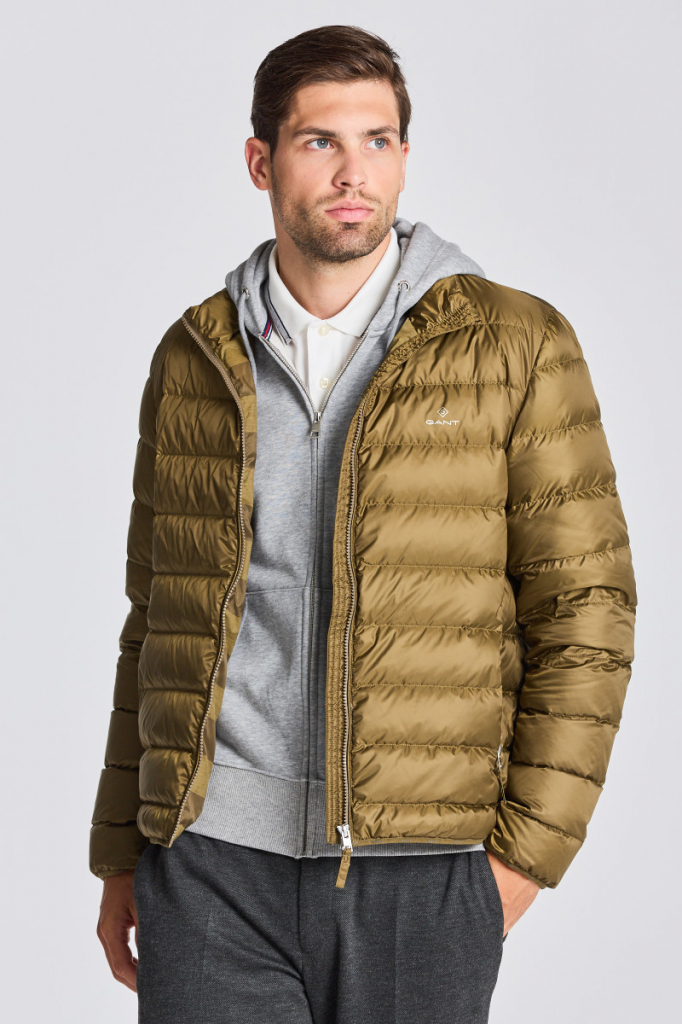 Gant The Light Down Jacket zelená