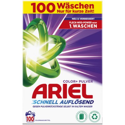 Ariel Color+ Pulver box prací prášek na barevné prádlo 100 PD 5,5 kg – Zbozi.Blesk.cz