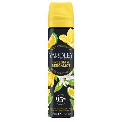 Yardley Tělový sprej Frézie & Bergamot 75 ml – Zboží Dáma