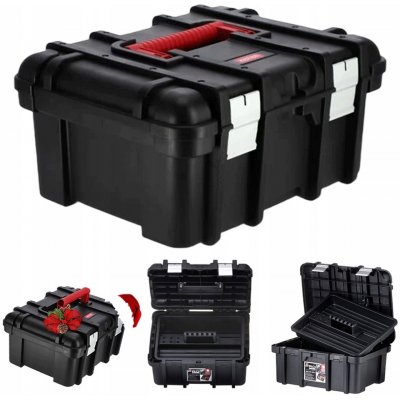 Keter POWER TOOL BOX 16'' černá/červená 17191708 – Zboží Dáma