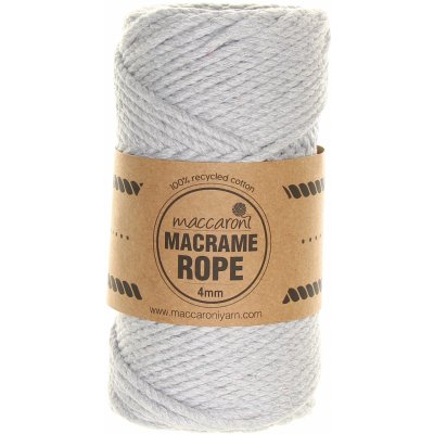Maccaroni Rope 4 mm světle šedá 101_01 – Zbozi.Blesk.cz