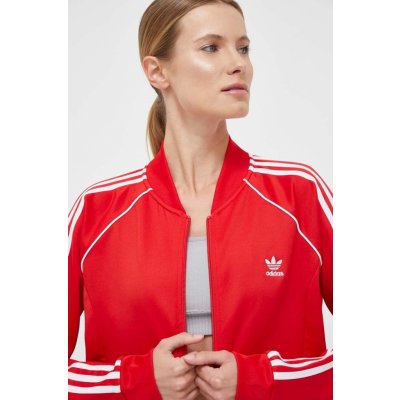 adidas mikina Originals dámská červená s aplikací IK4032