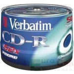 Verbatim CD-R 700MB 52x, AZO, spindle, 50ks (43351) – Zboží Živě