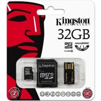 Kingston microSDHC 32 GB Mobility Kit G2 class 10 + čtečka MBLY10G2/32GB