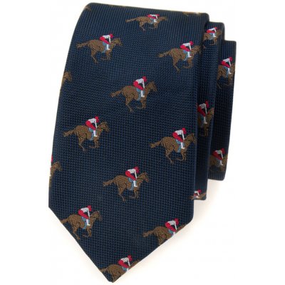 Avantgard kravata Lux modrá koně 571 81177 – Zboží Dáma